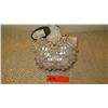 Image 3 : New Mary Frances Beaded Bag: White Satin Pouch w/Clear & White Bead Clusters
