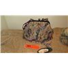 Image 3 : 2 New Mary Frances Beaded Bags: Dusky Blue "Heirloom" and Gold Brocade Fabric