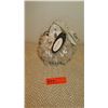 Image 1 : New Mary Frances Beaded Bag: "Crystal Ball" White Satin Pouch w/White Crystal Beads