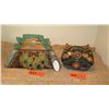 Image 1 : 2 New Mary Frances Beaded Handbags: Faux Leather Pyramid (Slight Discoloration) and Jacquard