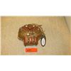 Image 1 : New Mary Frances Beaded Bag:  Luminescent Orange Ombre "Clam Digger"