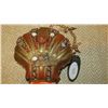 Image 2 : New Mary Frances Beaded Bag:  Luminescent Orange Ombre "Clam Digger"