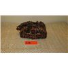 Image 1 : New Mary Frances Beaded Bag:  Tiger-Striped Fur w/Twisted Beadwork