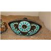Image 2 : 2 New Mary Frances Beaded Handbags: Vintage Motif Pouch and Turquoise Clutch