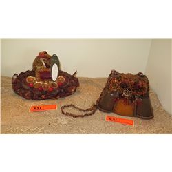 2 New Mary Frances Beaded Bags: "Tangerine Dream" and Cranberry-Decked Canteen