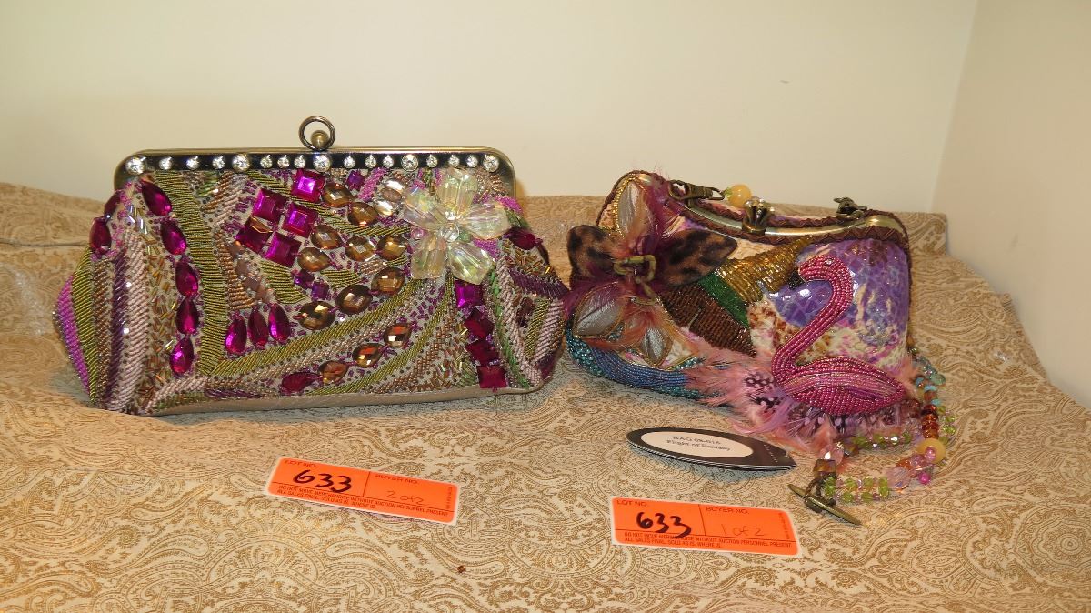 2 New Mary Frances Beaded Bags: 