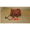 Image 1 : New Mary Frances Beaded Bag: Oriental Orange Satin Brocade Motif