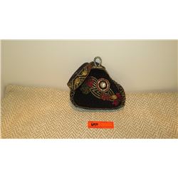 New Mary Frances Beaded Bag: Gloss Black w/Wrist Strap
