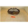 Image 4 : New Mary Frances Beaded Bag: Lt. Gray Fabric Clutch w/Crimson Accents