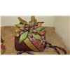 Image 4 : 2 New Mary Frances Beaded Bags: "Flight of Fantasy" Flamingo and Tropical Motif
