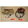 Image 1 : 2 New Mary Frances Beaded Bags: "First Impression" Ruched Velvet and "Aria" w/Chenille Accents