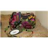 Image 3 : 2 New Mary Frances Beaded Bags: "Mariposa" Black Embroidered Satin and Green Oval