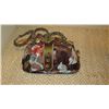 Image 3 : 2 New Mary Frances Beaded Bags: Brown Floral Mesh and "Bombshell" Chocolate Pouch