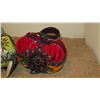 Image 3 : 2 New Mary Frances Beaded Bags: Psychedelic Mod Fabric and Red/Orange Velvet Bag