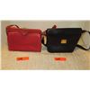 Image 1 : Qty 2 Vintage Leather Escada Bags - Red and Black