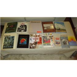 12 Misc. Hawaiiana Books: Hawaiian Furniture, The Hawaiian Monarchy, Hawaii Yesterdays, etc.