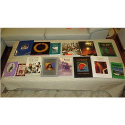 14 Misc. Hawaiiana Books: The Art of Featherwork, Birth by Fire, Kauai, etc.