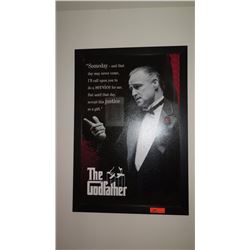 Framed Black & White Movie Poster:   The Godfather  27X39