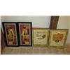 Image 1 : Qty 4 Wine-Themed Wall Art