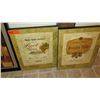 Image 3 : Qty 4 Wine-Themed Wall Art