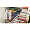 Image 3 : Contents of Shelves: Misc. Books, Glass Bowl, etc.