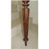 Image 11 : Vintage Wood Table with Swirl-Carved Legs - Koa Wood? 37X28X29