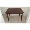 Image 1 : Vintage Wood Table with Swirl-Carved Legs - Koa Wood? 37X28X29