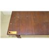 Image 3 : Vintage Wood Table with Swirl-Carved Legs - Koa Wood? 37X28X29