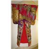 Image 2 : Spellbinding, Vibrant Red, Gold Embroidered Wedding Kimono - Approx. 70" L