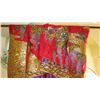 Image 3 : Spellbinding, Vibrant Red, Gold Embroidered Wedding Kimono - Approx. 70" L