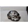 Image 2 : Authentic Gucci (Italy) Interlocking "G" Sterling Silver Ring