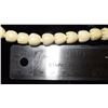 Image 10 : 46" Single Strand Carved Ivory "Pikake Lei Style" Necklace