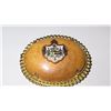 Image 2 : Large (Agate?) Cabochon Brooch w/Hawaiian Kingdom Crest