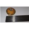 Image 4 : Large (Agate?) Cabochon Brooch w/Hawaiian Kingdom Crest