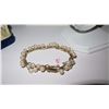 Image 11 : Vintage 14K Gold Ming's Cluster White Pearl Bracelet, Necklace, Earrings Set