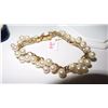 Image 4 : Vintage 14K Gold Ming's Cluster White Pearl Bracelet, Necklace, Earrings Set