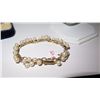 Image 5 : Vintage 14K Gold Ming's Cluster White Pearl Bracelet, Necklace, Earrings Set