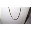 Image 2 : 14K Gold Rope Chain Necklace
