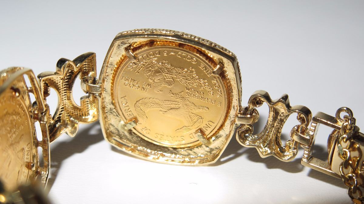 Gold eagle bracelet Clearance