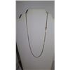 Image 1 : 14K Gold Square Link Chain Necklace -