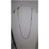 Image 2 : 14K Gold Square Link Chain Necklace -