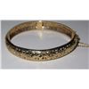 Image 2 : Vintage Heirloom 14K Ming's Bangle Bracelet, 18 grams