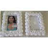 Image 3 : Qty 3 New White Shell Picture Frames, 2 Decorative Picture Frames, Woven Lauhala Gift Basket