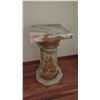 Image 2 : Green Onyx Column Pedestal - Rich Layers of Coppery/Bronze Mineral Deposits