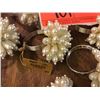 Image 2 : Qty 12 "Pearl Rings" Napkin Holders -