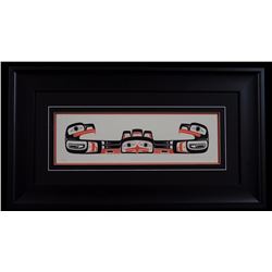 Reg Davidson Serigraph "Eagle" 1980  61/229  16"x 28 1/2" Framed  Good Condition