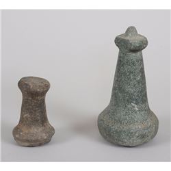 Nipple Top Maul 6 1/2" H. and a Small Hand Maul 3 3/4" H.
