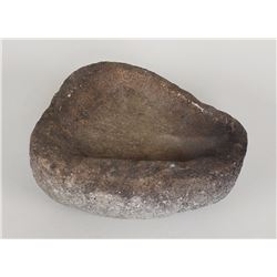 Aleut Stone Oil Lamp 6 1/4" L. 5 3/4" W.