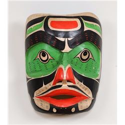 Kwakwaka'wakw Komokwa Mask Carved by Jerry Smith 10 3/4" H. 8 5/8" W.  Good Condition
