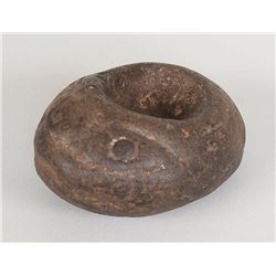 Northwest Coast Stone Frog Bowl 4 1/2" L. 3 1/4" W.